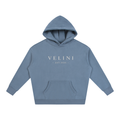 Velini Oversize Fleeced Hoodie - Blue
