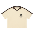 Veleni Color Block Polo Shirt - Apricot