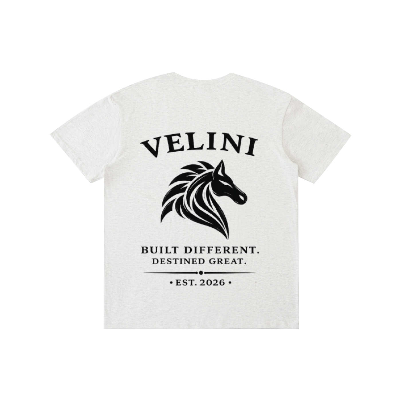 Velini Pure Cotton T-Shirt - Light Grey
