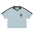 Velini Color Block Polo Shirt - Light Blue