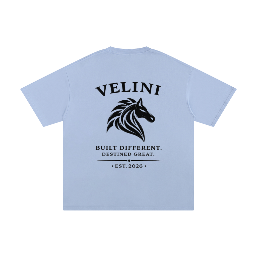 Velini Pure Cotton T-Shirt - Light Blue